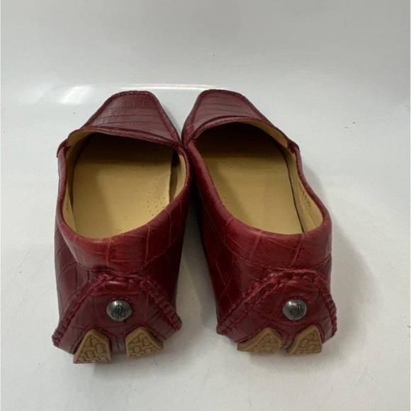Cole Haan Red Leather Driving shoes Leather Size 8 - Picture 3 of 7